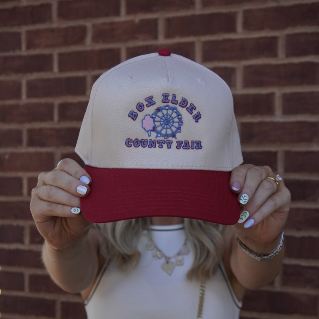 Box Elder County Fair Hat Red