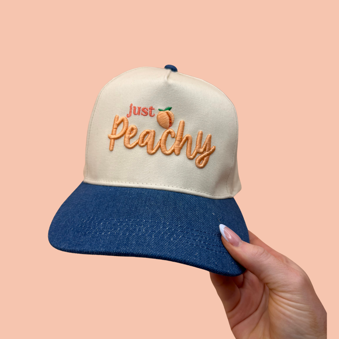 Just Peachy - Dark Denim