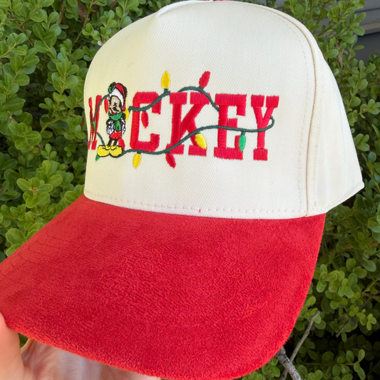 Christmas Mickey Suede