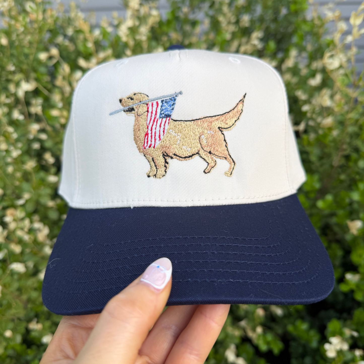 Patriotic Golden Retriever