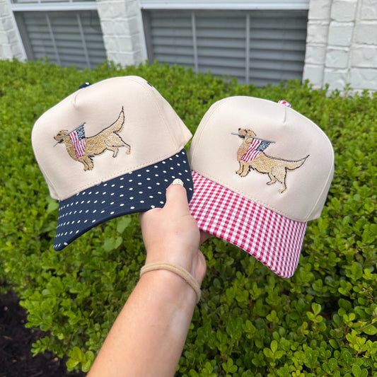Patriotic Golden Retriever