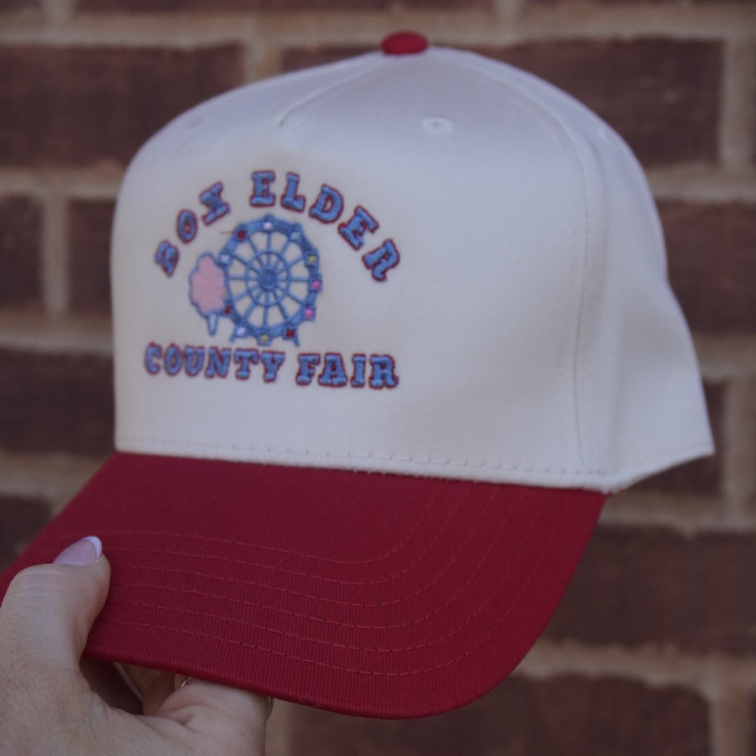 Box Elder County Fair Hat Red