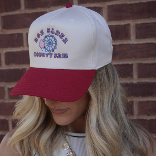Box Elder County Fair Hat Red