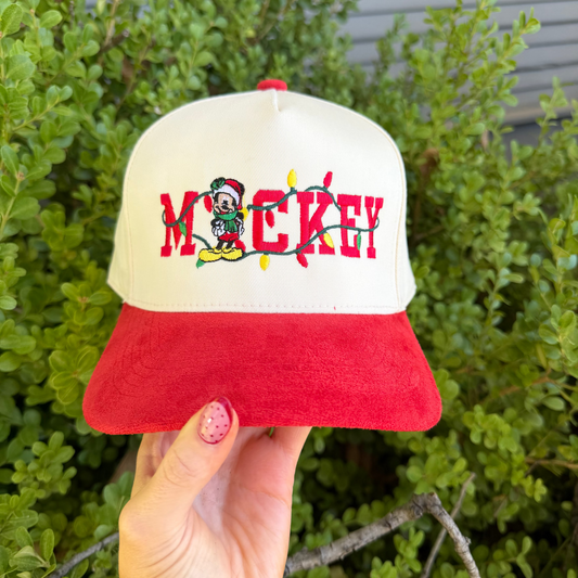 Christmas Mickey Suede