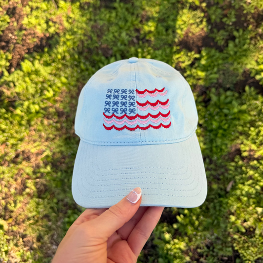 Scalloped Flag Baseball Cap